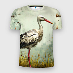 Футболка спортивная мужская Аист, цвет: 3D-принт