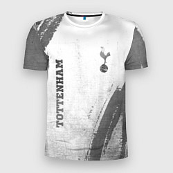 Мужская спорт-футболка Tottenham - white gradient вертикально