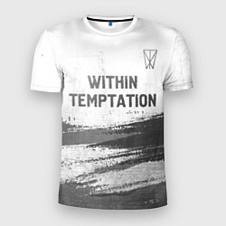 Футболка спортивная мужская Within Temptation - white gradient посередине, цвет: 3D-принт