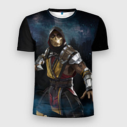 Футболка спортивная мужская Mortal Kombat - Скорпион, цвет: 3D-принт