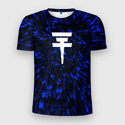 Футболка спортивная мужская Tokio Hotel blue energy, цвет: 3D-принт