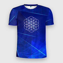 Футболка спортивная мужская Coldplay blue poly, цвет: 3D-принт