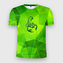 Футболка спортивная мужская Scorpions green poly, цвет: 3D-принт