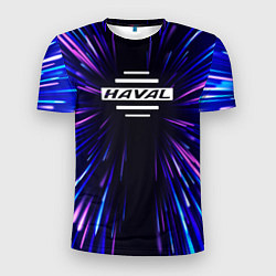 Футболка спортивная мужская Haval neon energy, цвет: 3D-принт