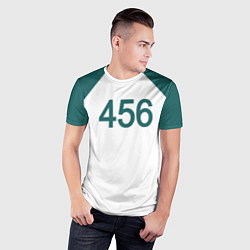 Футболка спортивная мужская Форма номер 456, цвет: 3D-принт — фото 2