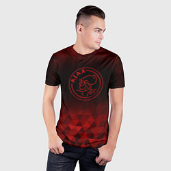 Футболка спортивная мужская Ajax red poly, цвет: 3D-принт — фото 2