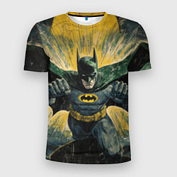 Мужская спорт-футболка Бэтмен с поднятыми кулаками