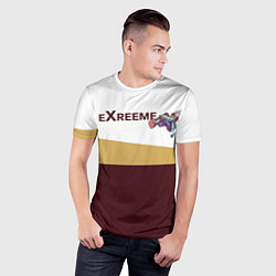 Футболка спортивная мужская Экстрим сноуборд, цвет: 3D-принт — фото 2