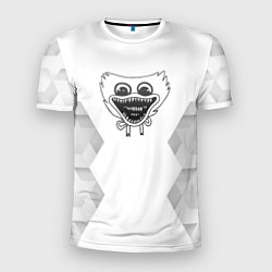 Футболка спортивная мужская Poppy Playtime white poly, цвет: 3D-принт