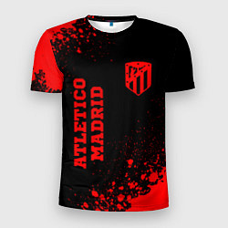 Футболка спортивная мужская Atletico Madrid - red gradient вертикально, цвет: 3D-принт