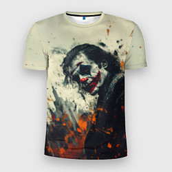 Футболка спортивная мужская Джокер стиль красок, цвет: 3D-принт