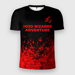 Футболка спортивная мужская JoJo Bizarre Adventure - red gradient посередине, цвет: 3D-принт