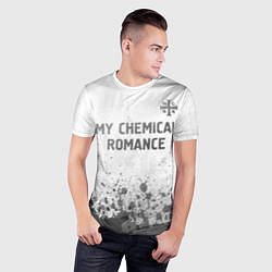 Футболка спортивная мужская My Chemical Romance - white gradient посередине, цвет: 3D-принт — фото 2