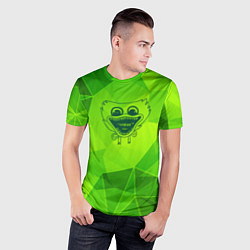 Футболка спортивная мужская Poppy Playtime green poly, цвет: 3D-принт — фото 2