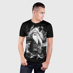 Футболка спортивная мужская Перун бог громовержец, цвет: 3D-принт — фото 2