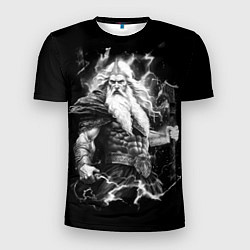 Футболка спортивная мужская Перун бог громовержец, цвет: 3D-принт