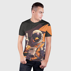 Футболка спортивная мужская Птичий астронавт, цвет: 3D-принт — фото 2