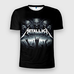 Футболка спортивная мужская Metallica thrash metal - gesture, цвет: 3D-принт