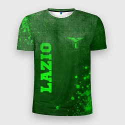 Мужская спорт-футболка Lazio - green gradient вертикально
