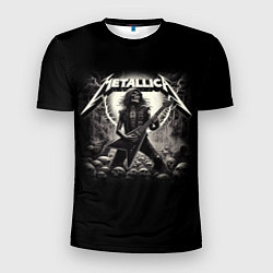 Футболка спортивная мужская Metallica - guitar solo, цвет: 3D-принт