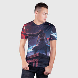 Футболка спортивная мужская Эпичное аниме, цвет: 3D-принт — фото 2