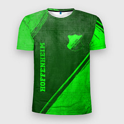 Мужская спорт-футболка Hoffenheim - green gradient вертикально