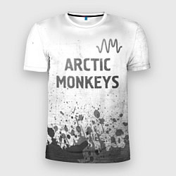 Футболка спортивная мужская Arctic Monkeys - white gradient посередине, цвет: 3D-принт