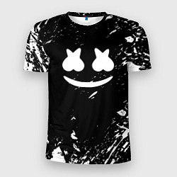 Футболка спортивная мужская Marshmello брызги красок, цвет: 3D-принт