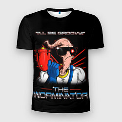 Футболка спортивная мужская Jim - worminator, цвет: 3D-принт