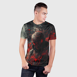 Футболка спортивная мужская Black Spider-man, цвет: 3D-принт — фото 2