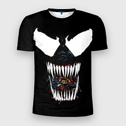 Мужская спорт-футболка Веном жрет