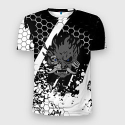 Футболка спортивная мужская Samurai соты краски, цвет: 3D-принт