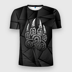 Мужская спорт-футболка Велес лапа медведя