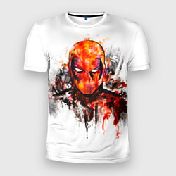 Мужская спорт-футболка Дэдпул краски