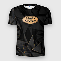 Футболка спортивная мужская Land Rover golden poly, цвет: 3D-принт