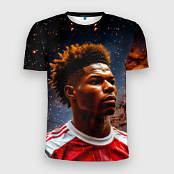 Футболка спортивная мужская Маркус Рашфорд и космос, цвет: 3D-принт
