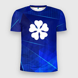 Футболка спортивная мужская Black Clover blue poly, цвет: 3D-принт