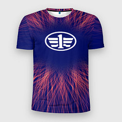 Футболка спортивная мужская FAW red energy, цвет: 3D-принт