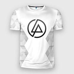 Футболка спортивная мужская Linkin Park white poly, цвет: 3D-принт