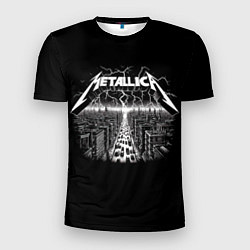 Футболка спортивная мужская Metallica - lightnings in metropolis, цвет: 3D-принт