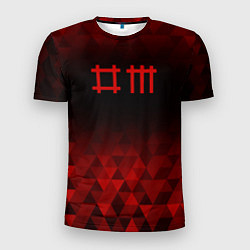 Футболка спортивная мужская Depeche Mode red poly, цвет: 3D-принт