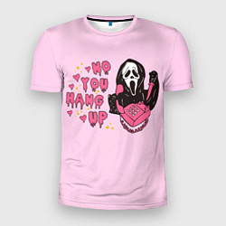 Футболка спортивная мужская Крик по телефону, цвет: 3D-принт