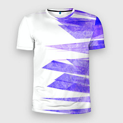 Футболка спортивная мужская Color white purple, цвет: 3D-принт