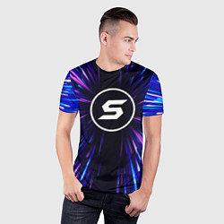 Футболка спортивная мужская Skillet neon energy, цвет: 3D-принт — фото 2