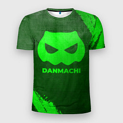 Футболка спортивная мужская DanMachi - green gradient, цвет: 3D-принт