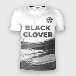 Футболка спортивная мужская Black Clover - white gradient посередине, цвет: 3D-принт