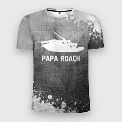 Мужская спорт-футболка Papa Roach - grey gradient