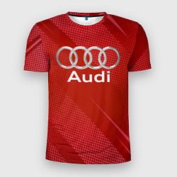 Футболка спортивная мужская Audi - абстракция, цвет: 3D-принт