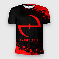 Футболка спортивная мужская Evanescence - red gradient, цвет: 3D-принт