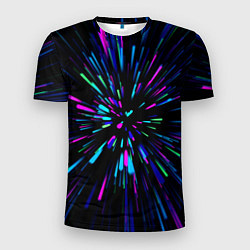 Футболка спортивная мужская Neon rods, цвет: 3D-принт